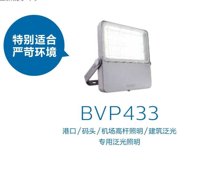 飛利浦LED球場燈BVP431 BVP432 BVP433大功率LED投光燈工業照明